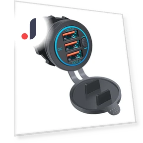 Сенсорный выключатель USB-розетка с 3 портами QC3.0 — Зарядные устройства, Auto Launcher