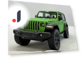 Масштабная инерционная модель автомобиля Jeep Wrangler — Игрушки и Модели, KiNSMART