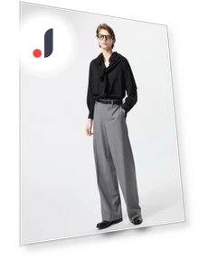 Умные широкие брюки — Повседневные, Uniqlo
