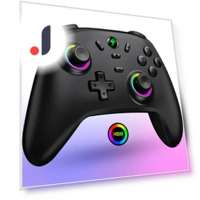 Беспроводной контроллер с RGB-подсветкой — Геймпады и аксессуары, DOKI DOKI MARKET