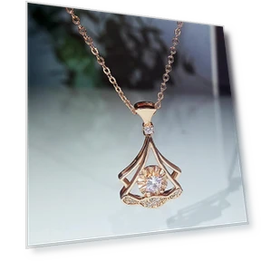 Ожерелье с подвеской в виде веера из умного циркона — Умные украшения, Commodity Jewel