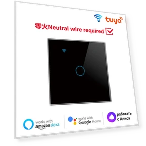 Сенсорный выключатель WiFi Smart Wall 4-клавишный — Умные модули, Tuya