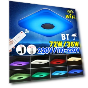 Современная светодиодная потолочная лампа с RGB-подсветкой и Bluetooth-динамиком — Потолочные светильники, Pro DIY Tool