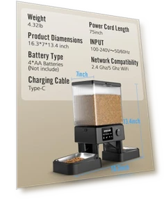 Автоматическая кормушка для кошек с Wi-Fi — Автоматические кормушки, oneisall