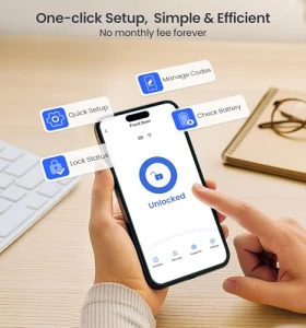 Встроенный WiFi смарт-замок с отпечатком пальца — Умные замки, Veise