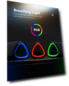 Портативная водонепроницаемая колонка с подсветкой — Портативные колонки с Bluetooth, BolaButty