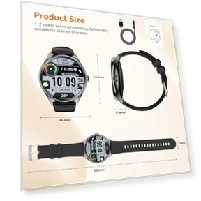 Умные часы с AMOLED-дисплеем, 7-дневным аккумулятором, 120+ спортивными режимами, Bluetooth-звонками и мониторингом... — Умные часы, iBesi