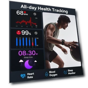 Умные часы с фитнес-трекером — Умные часы, QONBINK