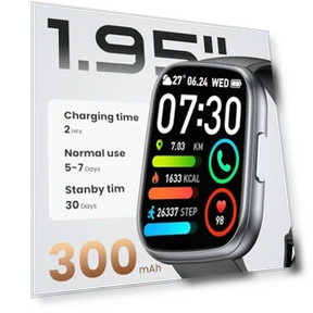 Умные часы с голосовым помощником Alexa, фитнес-трекер — Умные часы, Cillso