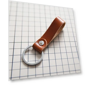 Кожаный брелок для ключей — Чехлы для ключей, Rose Bag