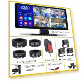 Монитор записи с камерой сенсорный экран 10,36 дюйма для грузовика и автобуса — Системы видеонаблюдения, A Surname Home