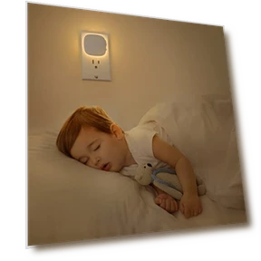 Ночной светильник с датчиком движения и сумерек, регулируемой яркостью — Ночники, AUVON