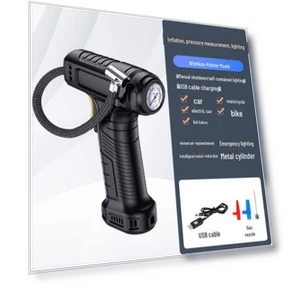 Портативный беспроводной автомобильный воздушный насос — Насосы и аксессуары, AI Supermarket