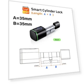 Умный цилиндровый замок с отпечатком пальца — Задвижки, Super Dream Home