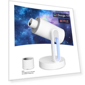 Проектор с Google TV, автоматической коррекцией трапецеидальных искажений и автофокусом — Проекторы, ETOE