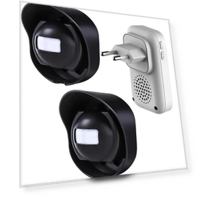 Водонепроницаемый беспроводной индукционный дверной звонок с инфракрасным датчиком присутствия человека — Домашние системы безопасности, AI Supermarket