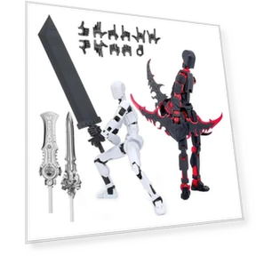 3D-печатная фигурка робота с аксессуарами — Куклы и фигурки, Home Textile Star