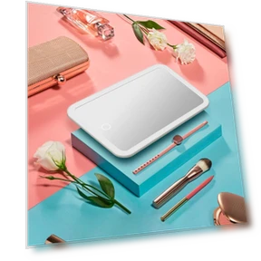 Светодиодное зеркало для макияжа с регулировкой яркости и функцией подзарядки — Для макияжа, ElectroCN