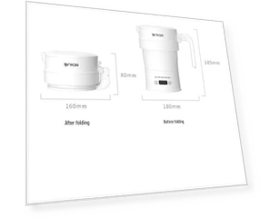 Портативный складной электрический чайник — Чайники и чайные машины, TrendVibeCN