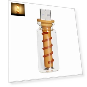 Ретро стеклянная бутылка ночник — Настольные лампы, dooob