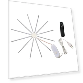 Уличная подвесная гирлянда-фейерверк 12 веток 96 светодиодов с пультом ДУ — Проекторы декоративного освещения, Sole Street