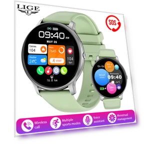 Смарт-часы Bluetooth с голосовым помощником — Умные часы, LIGE