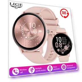 Смарт-часы Bluetooth с голосовым помощником — Умные часы, LIGE