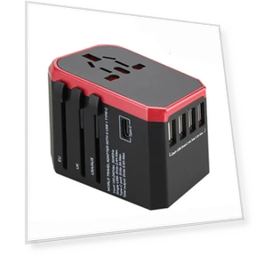 Travel Smart Adapter International Plug Adapter Wall USB Type C Charger AC Power — Зарядные устройства, Melery