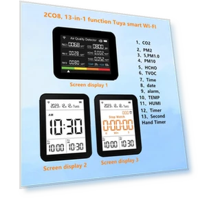 Детектор качества воздуха с Wi-Fi, 13 в 1 — Измерители качества воздуха в помещении, ToolCraft