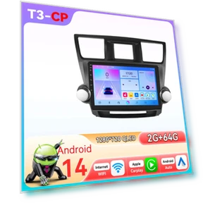 Автомагнитола Android с AI для Toyota Highlander Kluger 2007-2013 — Автомобильные навигаторы, Hizpo