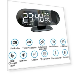 Двойной громкий умный будильник с проекцией — Будильники, We Satisfied