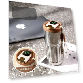 Кружка со светодиодной подсветкой и умным дисплеем температуры — Подогреватели напитков