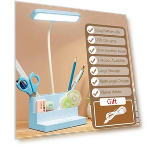 Светодиодная настольная лампа с функцией хранения ручек — Настольные лампы, JM