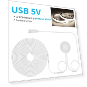 Светодиодная лента под шкафом с регулируемой яркостью — Крепления под шкафами, MALITAI HOME LIGHT