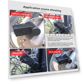 Мотоциклетный электрический умный замок дискового тормоза с отпечатком пальца — Замки, Jinjian