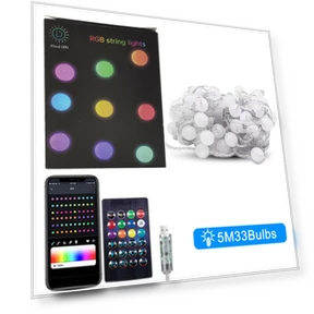 Светодиодная гирлянда с изменением цветов — Гирлянды и светодиодные ленты, COOKING-MALL