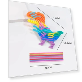 Сенсорная развивающая доска для детей — Блоки, Bai Fen Bai