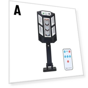 Мощная солнечная светодиодная лампа для улицы с датчиком движения — Уличное освещение, LIUXING