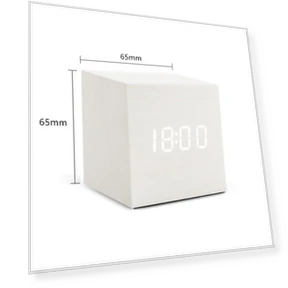 Треугольные деревянные светодиодные умные часы-будильники — Часы