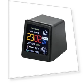 Метеостанция WiFi Настольные часы — Часы с функцией мониторинга погоды, Serene Homes