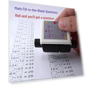 Автоматический роликовый штамп для заполнения пробелов по математике — Счёт и математика, AI Supermarket