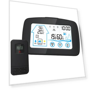 Цифровая метеостанция с сенсорным экраном и подсветкой — Метеостанции, TOMTOP