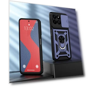 Противоударный чехол с защитным кольцом и подставкой — Базовые чехлы, KEYSION