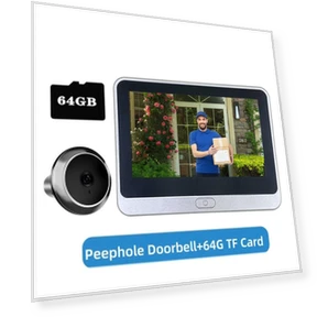 Скрытый электронный кошачий глаз с WiFi — Дверные звонки, Qichuanxin