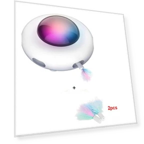 Интерактивная игрушка для кошек с поворотным столом и сменным пером — Игрушки для питомцев, Yoxier