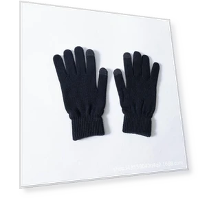 Плюшевые вязаные перчатки для сенсорных экранов — Перчатки и варежки, CrossCart