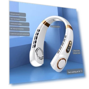 Портативный шейный вентилятор с ледяной керамикой — Персональные вентиляторы, Lucky Black Cat