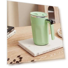 Умная чашка для смешивания со светодиодным дисплеем температуры — Подогреватели напитков, Chic Interiors