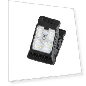 Солнечные светильники с клипсой для сада и стены, водонепроницаемые, с датчиком движения — Уличное освещение, Huipang