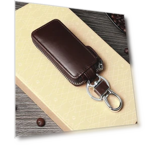 Автомобильный держатель для ключей из натуральной кожи — Брелоки, niubest